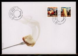 2018, FDC, Sondermarke Fondue (Nr. 1705–1706)