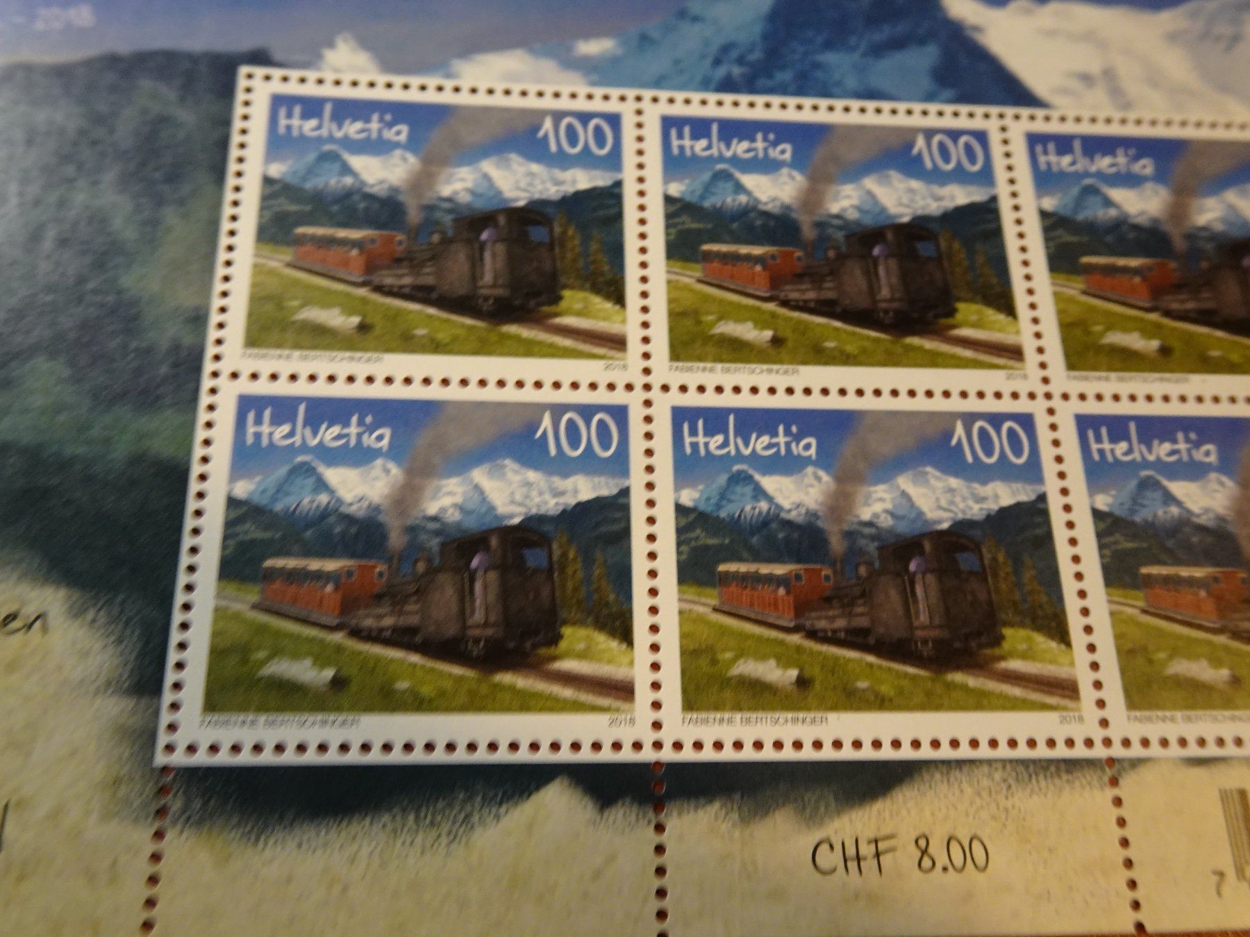 Tutti i francobolli: 2018, KLEINBOGEN SCHYNIGE PLATTE BAHN, POSTFRISCH – Usato da Eschenbach SG venduto da eDaisy 1