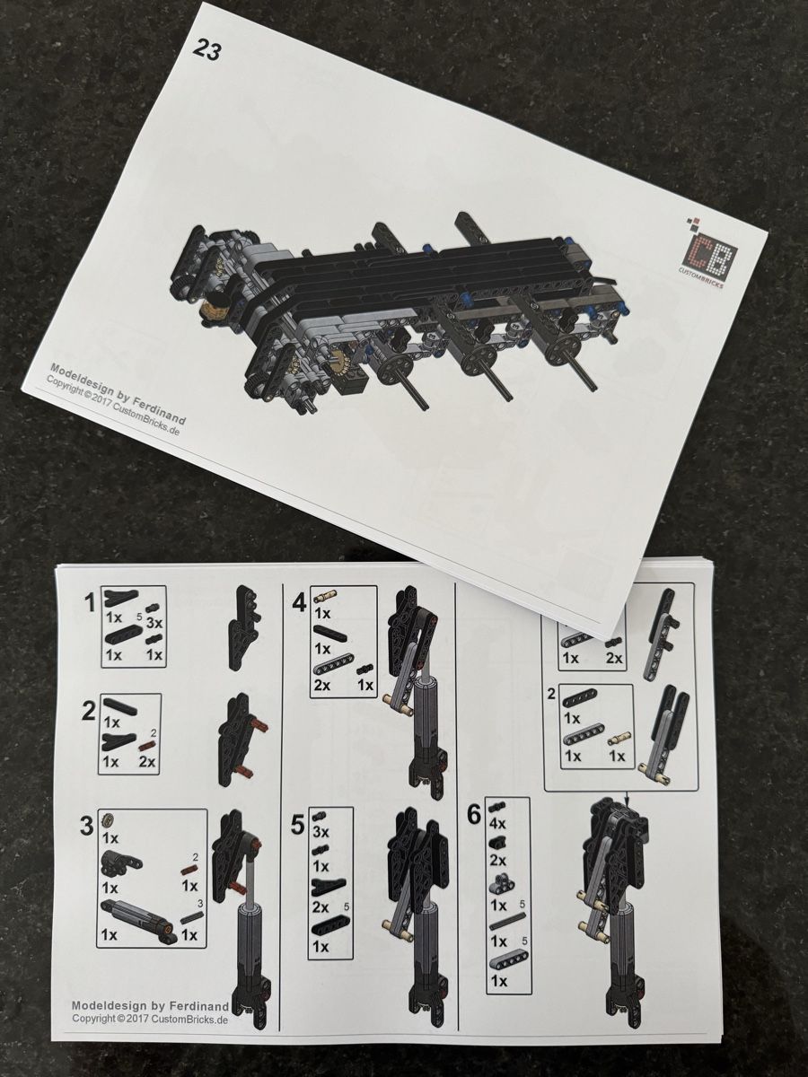 Lego Kit di costruzioni: Lego Technic Tieflader MOC Anleitung CustomBricks CB – Nuovo (secondo la descrizione) da Reichenburg venduto da Noele123 2