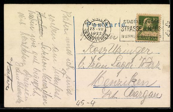 Cartoline postali: Foto-AK St. Gallen, Eidg. Turnfest 1922, – Usato da Berlin venduto da bartko-reher 1