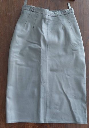 Jupe en cuir vintage "Swiss Leather Diffusion", taille 36...