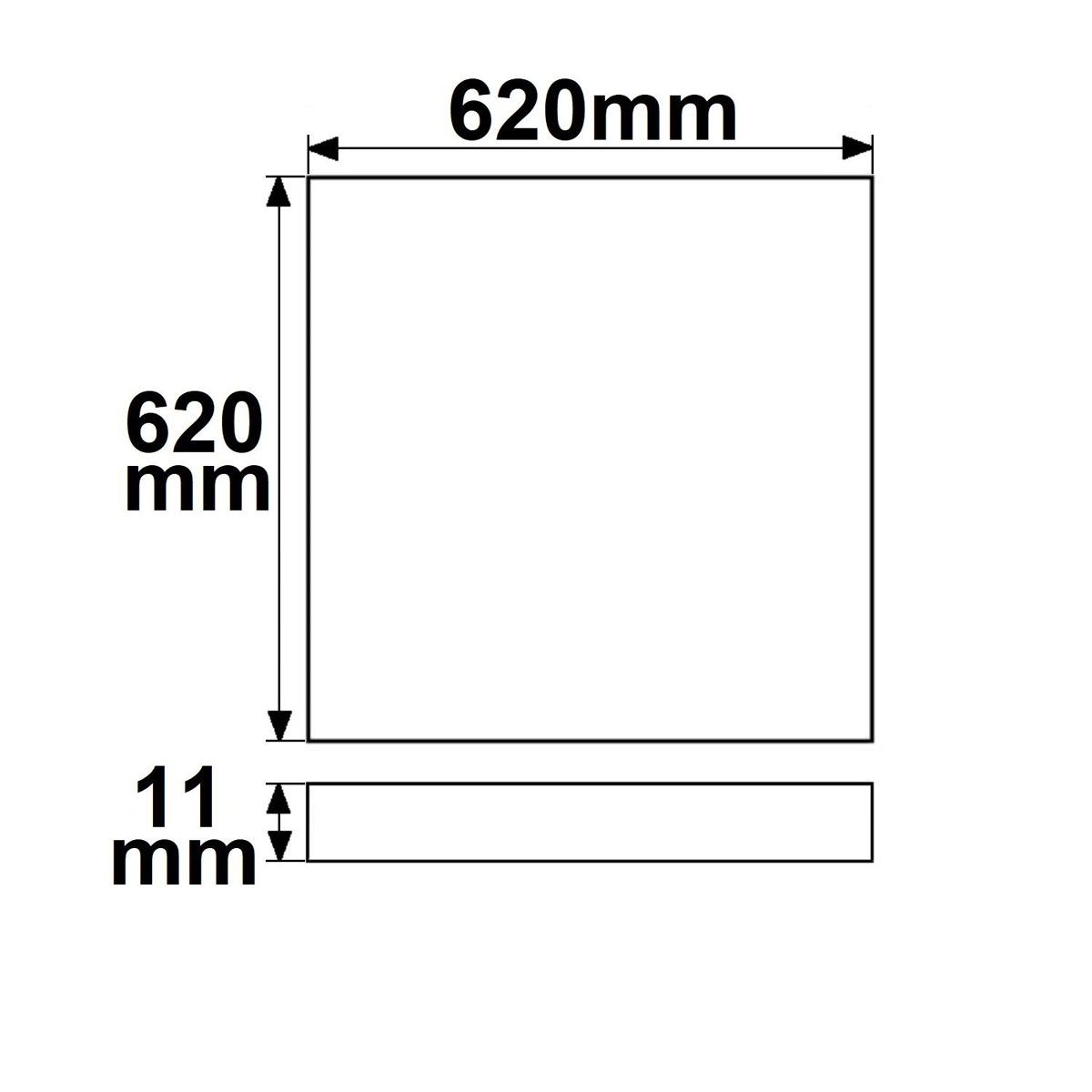 Lampadari & plafoniere: LED Panel, Quadratisch, 62 cm x 62 cm – Nuovo (secondo la descrizione) da Kreuzlingen venduto da Smart-Light 2