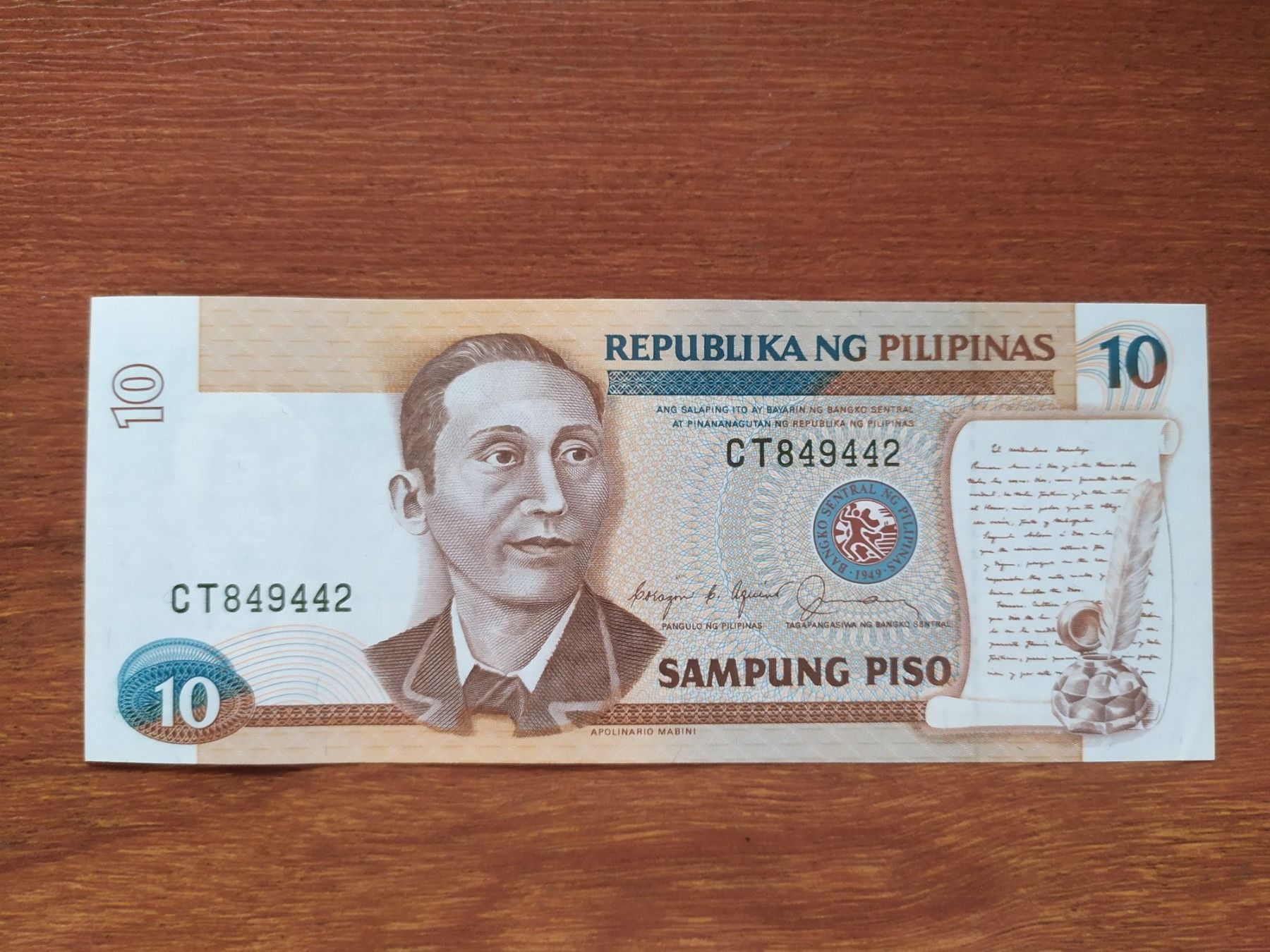 Banconote: Philippines - Banknote 10 Piso 80er – Nuovo e nell'imballaggio originale da Villars-sur-Glâne venduto da MiguelDelgado