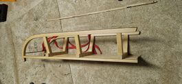 2 holzschlitten 