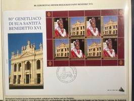 Vatikan 2007 Ersttagsbrief KB 0.85€ 80.Geb.-tag Benedikt XVI