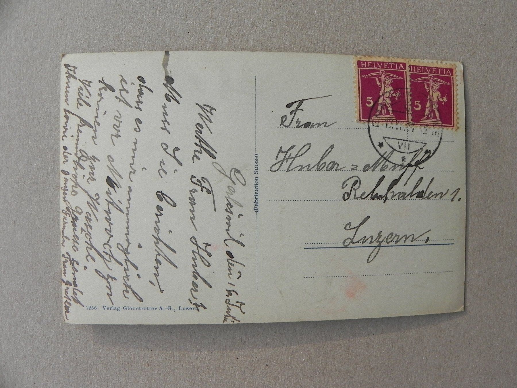 Cartoline postali: Karte Ansichtskarte Gerliswil LU Luzern 1931 – Usato da Siebnen venduto da krimsie 1