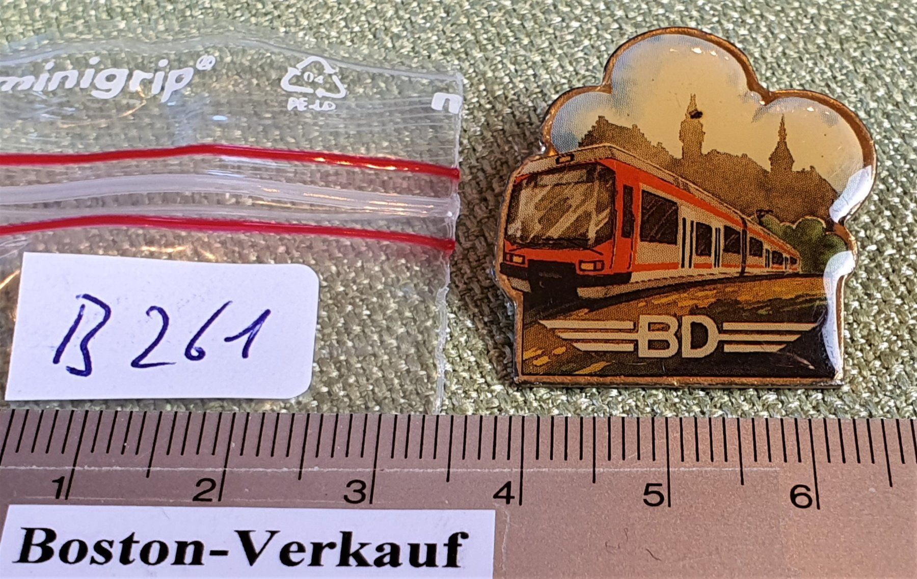Placchette & Badge: B261 - Pin BD Bahn – Usato da Reinach BL venduto da Boston-Verkauf 2