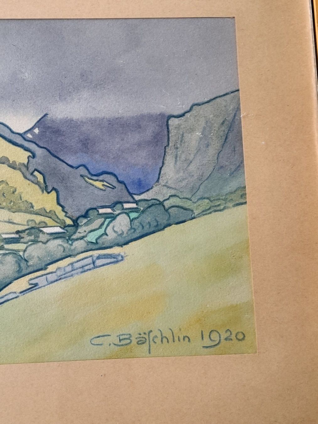 Dipinti: Aquarell Berglandschaft 1920 – Usato da Aeschi b.Spiez venduto da 52_wochen 5