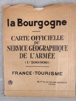 Carte géographique de l'armée Vintage