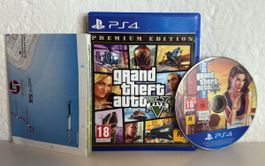 Grand Theft Auto V Premium Edition - PS4/PS5 Game with a Map