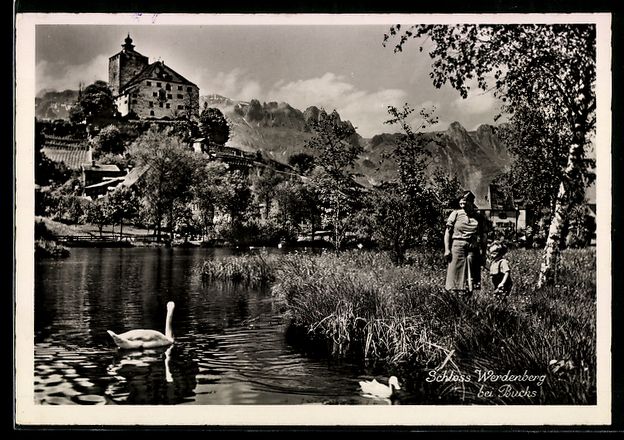 Cartoline postali: AK Buchs, Schloss Werdenberg – Usato da Berlin venduto da bartko-reher