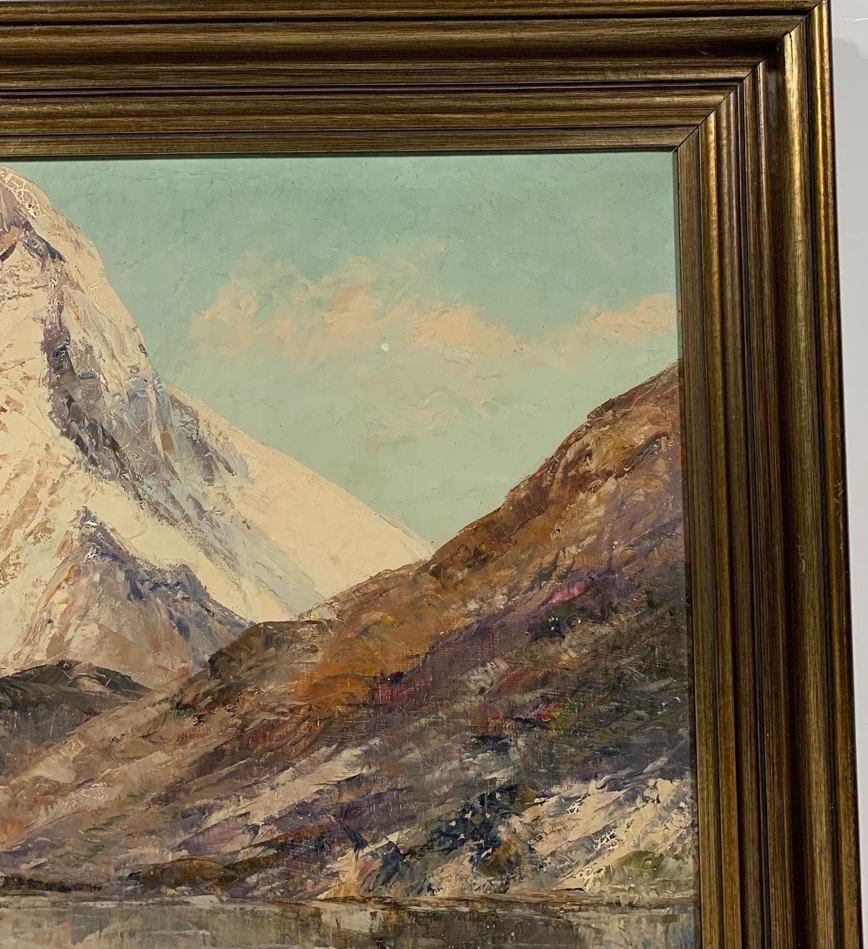 Dipinti: J.Weiler Matterhorn Berglandschaft Gemälde – Difettoso da Müllheim Dorf venduto da Othmar73 2