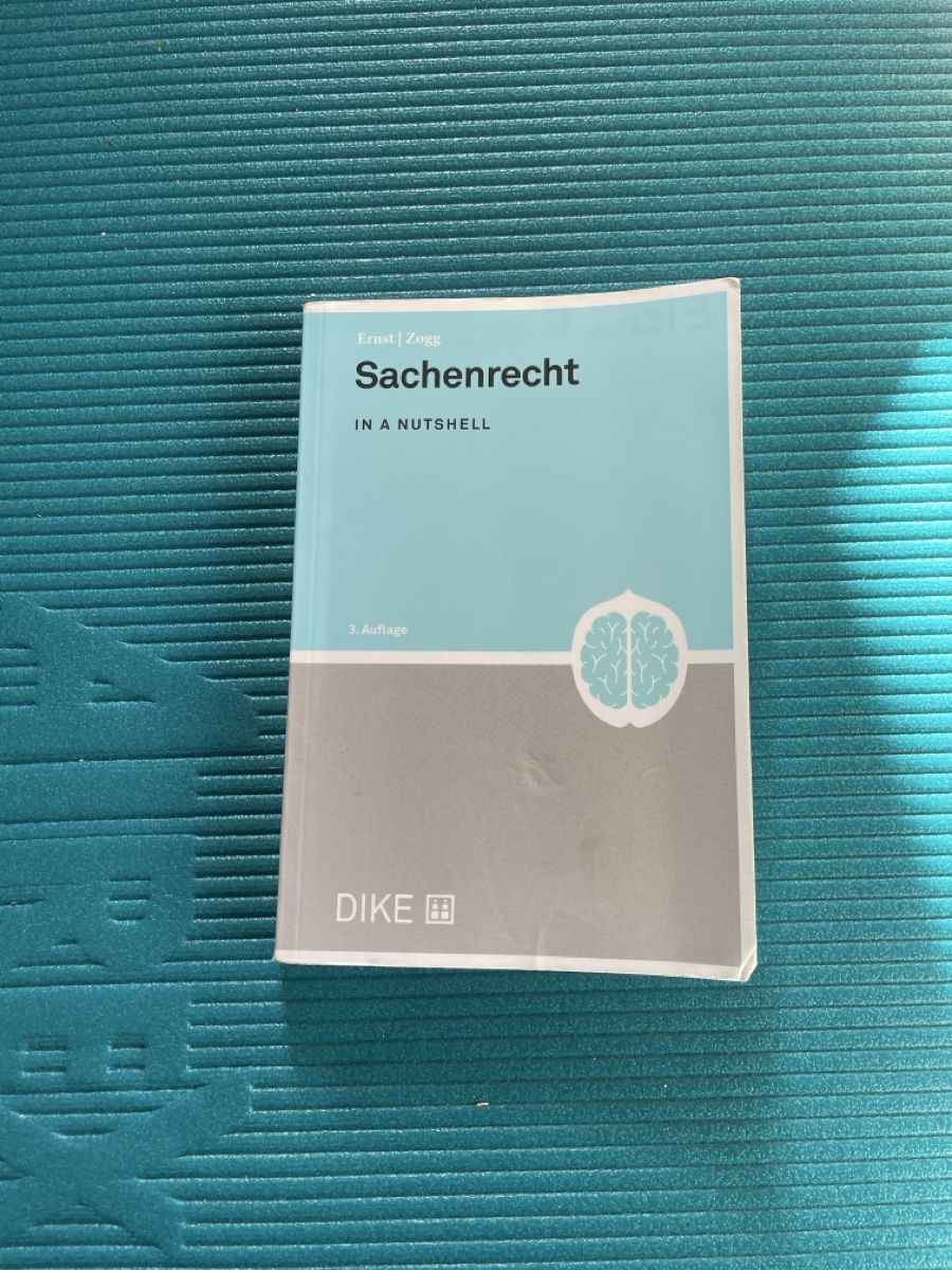 Libri: Sachenrecht in a nutshell 3 auflage – Usato da Zollikofen venduto da ele_6mgm