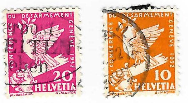 Alle Briefmarken: 1932 Abrüstungskonferenz Genf – Gebraucht aus Einigen von Seeland2ndHand