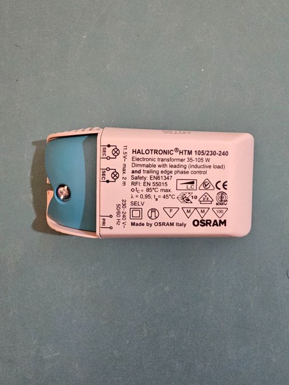 Halogen-Trafo HALOTRONIC OSRAM HTM 105/230-240 12V NEU | Kaufen auf Ricardo