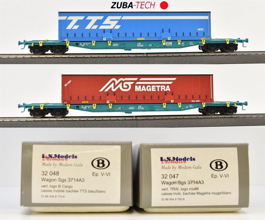 Wagon SNCB LS MODELS 12503 - H0 - Époque V - Wagon Trévira - Neuf - Édition Limitée