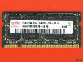 2GB Hynix PC2-6400S (PC2-5300S) - 6x