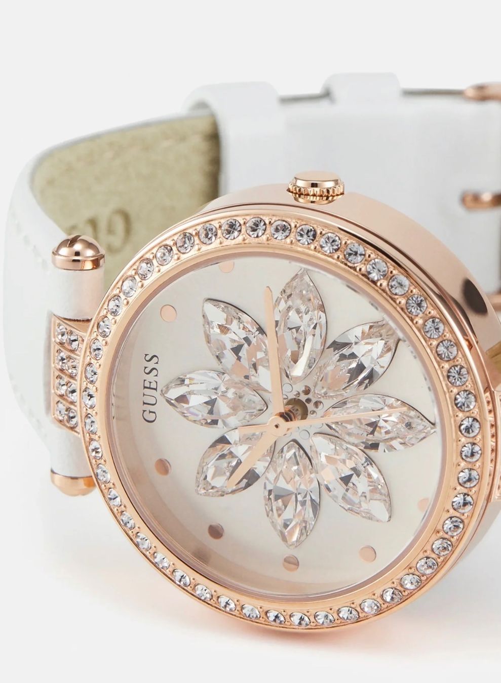Guess Orologi: Guess Damen Uhr - white rosegold – Nuovo e nell'imballaggio originale da Oberaach venduto da Dandy2021 4