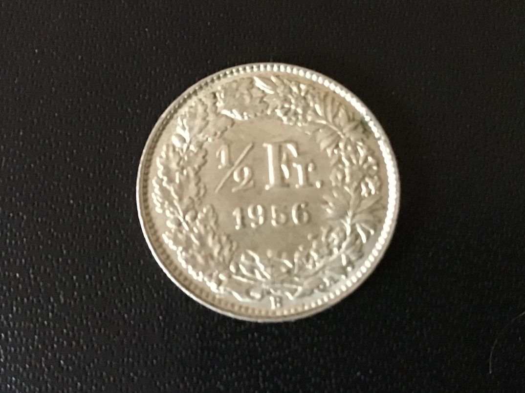Alle Münzen: Silber 1/2 Franken 1956 – Gebraucht aus Urtenen-Schönbühl von banknote08