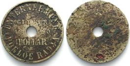 SUMATRA 1 Dollar 1890 POELOE RADJA Plantagengeld