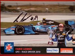 Fabio Leimer GP2-Serie Autogramm signiert Foto 15x21cm