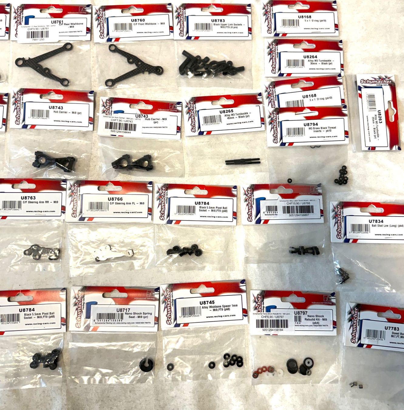 Modellismo RC: SET PIÈCES SCHUMACHER MI9  1/10 – Nuovo e nell'imballaggio originale da Yverdon-les-Bains venduto da Fijo-rc 2