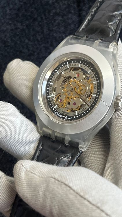 Swatch Orologi: Swatch Diaphane Skeleton Automatikuhr – Usato da Grenchen venduto da chththl 4