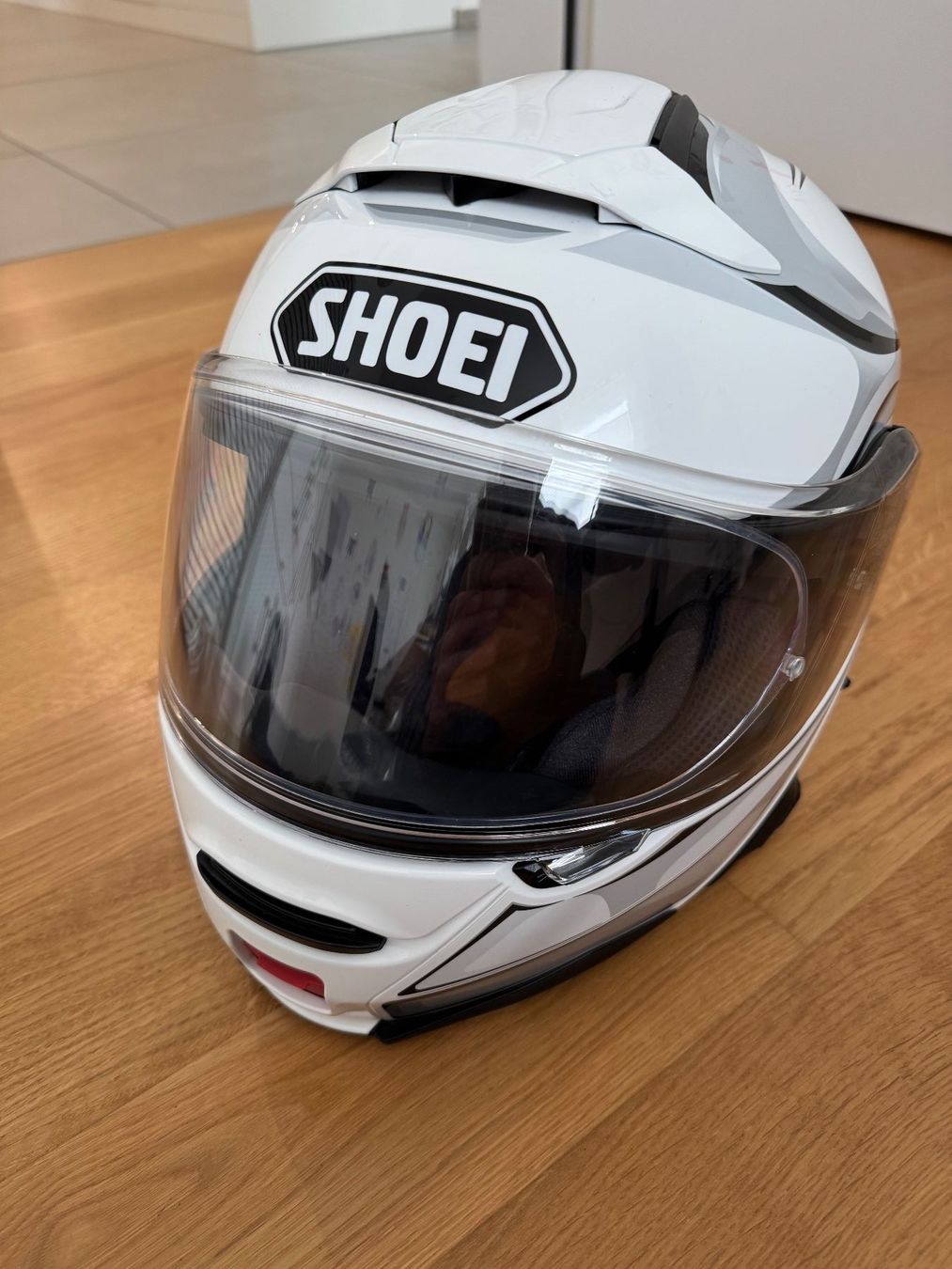 Shoei Helme & Visiere: Shoei Neotec II inkl. Sena SRL-Mesh Intercom – Gebraucht aus Root von Columcille 2