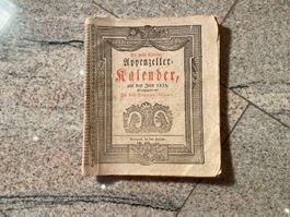 2 x Appenzeller Kalender 1834, komplett, 12 Holzschnitte