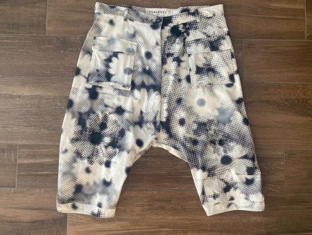 Rundholz Sommerhose Daisy-Print weiss schwarz Gr. XL NEU