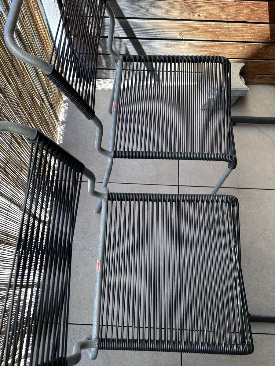 Schaffner Tischset: Schaffner Gartentisch mit 4 Stühlen, Anthrazit – Gebraucht aus Rüti ZH von mio_jt8n 2