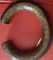 Bracelet ancien en bronze massif - Style tribal rare
