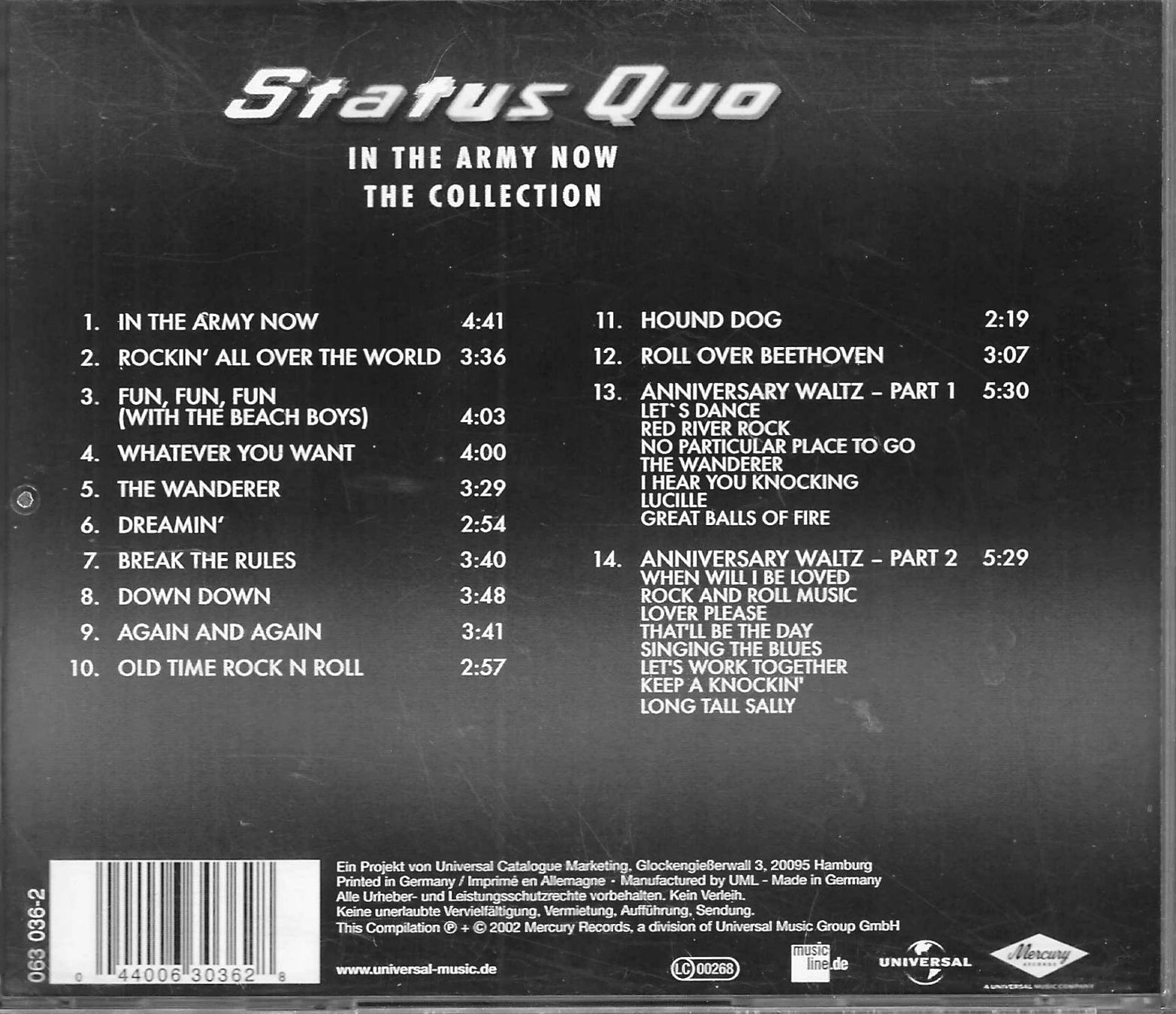 CD: Status Quo - In The Army Now The Collection – Usato da Savagnier venduto da Ne2065 1