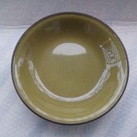 RÖSSLER große runde Olivgrün Platte 26cm -G78