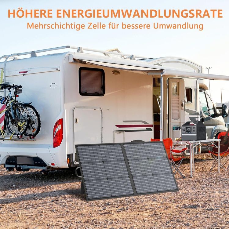 Dispositivi a energia solare: Top Faltbares 110W Solarpanel tragbar für Camping und RV – Nuovo e nell'imballaggio originale da Hundwil venduto da Stallone6 1