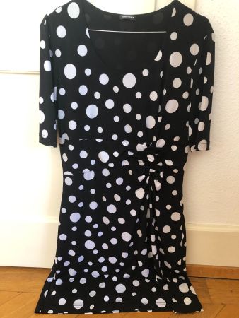 Gerry Weber Damen Polka-Dot Kleid / Tunika Gr. 38 – Schwarz
