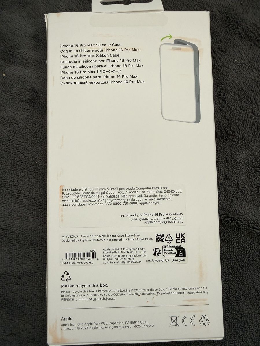 Apple Cover & Protezioni schermo: Apple iPhone 16 Pro Max Silikon Case grau  – Usato da Davos Platz venduto da Momi7 1