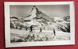 Postkarte Matterhorn und Riffelalp 1930