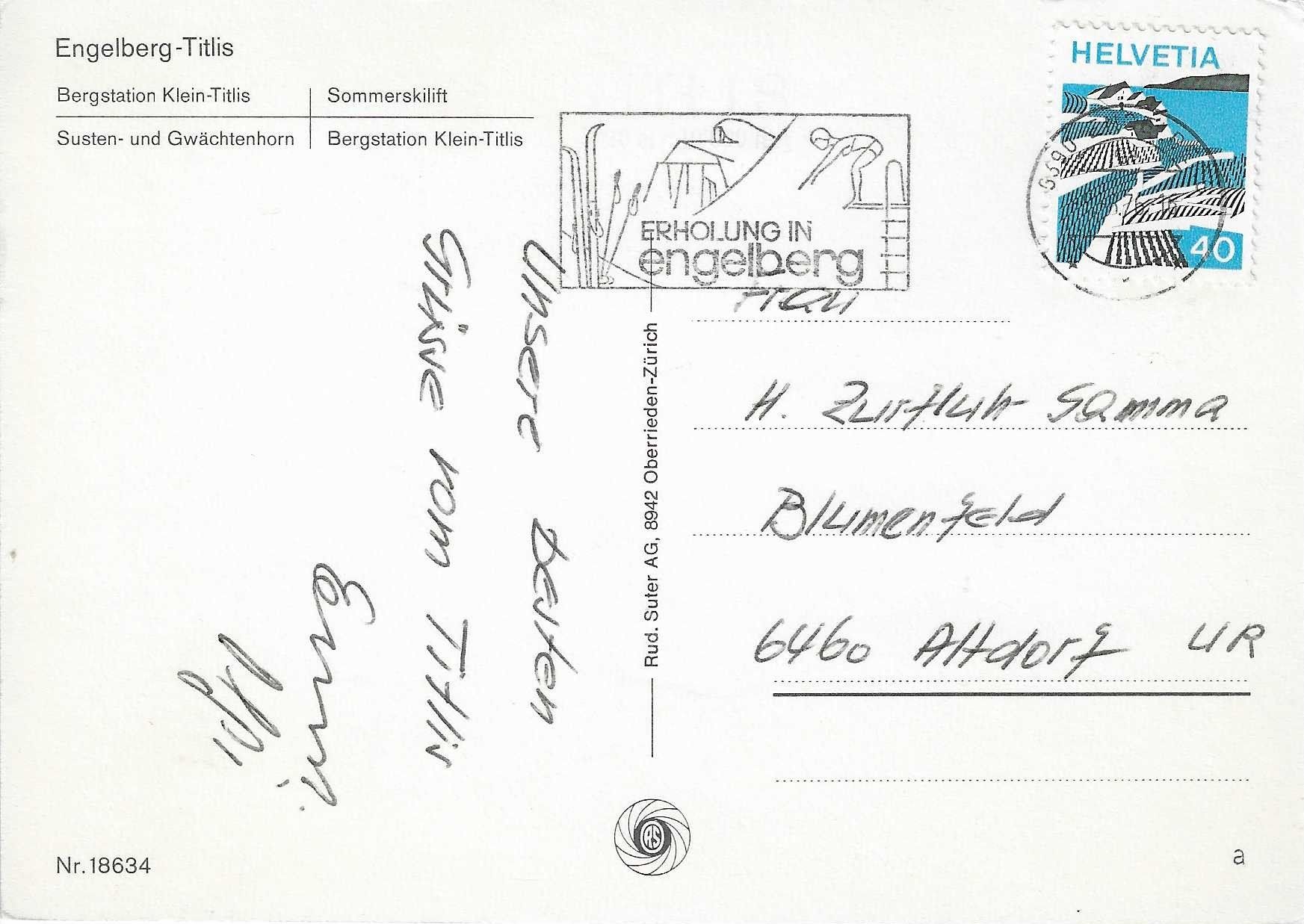 Cartes postales: Engelberg-Titlis OW – D'occasion à Rothrist par Stranglehold 1