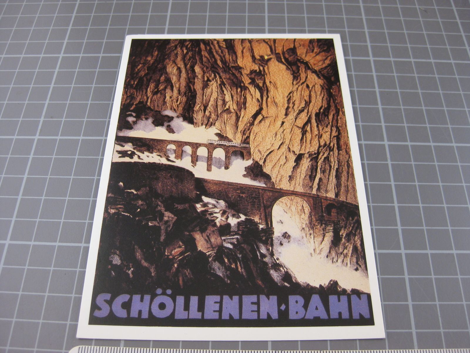 Ansichtskarten: Plakat Schöllenen Bahn – Gebraucht aus Malters von Marosko