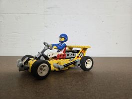 Lego Technic Go-Kart gelb mit Figur gebrauchter Zustand