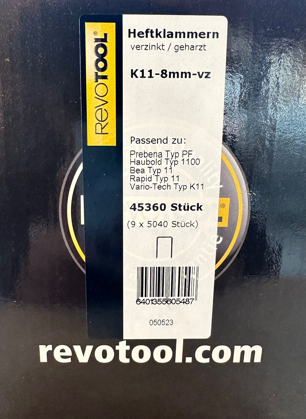 Alle Werkzeuge: Handtacker + Heftklammern 9 pack von 8mm + 8 pack von 10mm – Neu und originalverpackt aus Uetendorf von Revotool 3