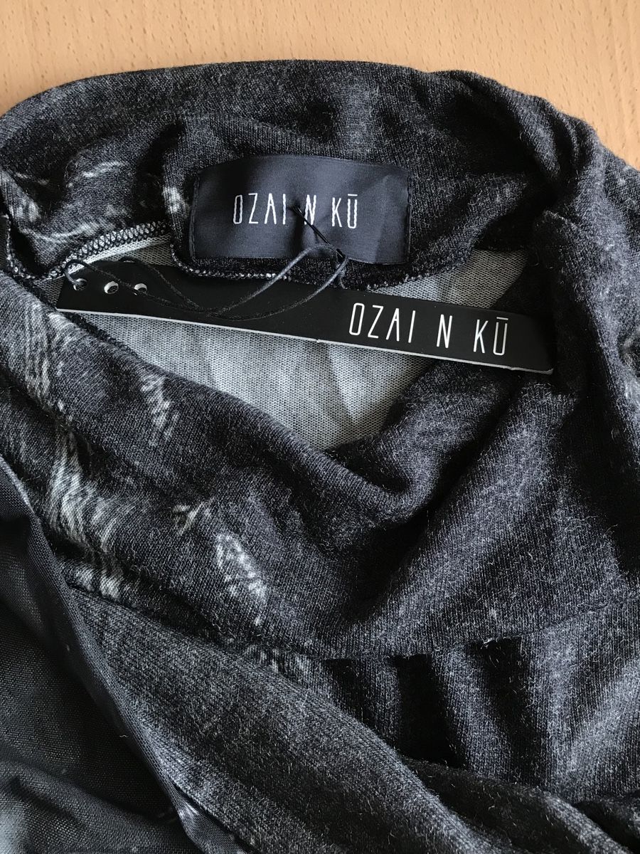 Kleider: Robe OZAI N KU, taille S, viscose, grise anthracite – Neu und originalverpackt aus Morges von sandy069 5