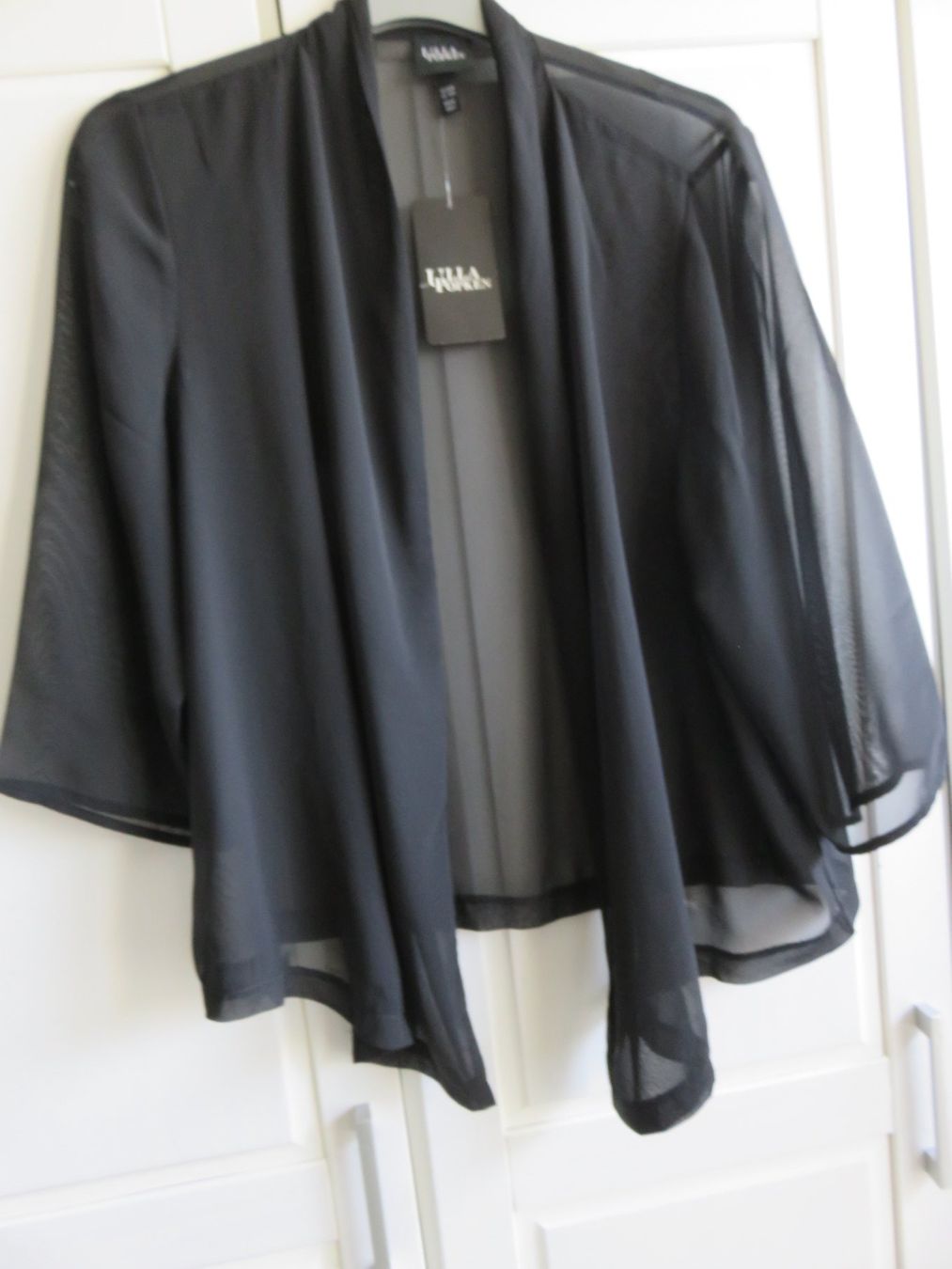 Ulla Popken Giacche: NEUE CHIFFONJACKE Gr. 48 von ULLA POPKEN – Nuovo e nell'imballaggio originale da Lachen SZ venduto da portofino01