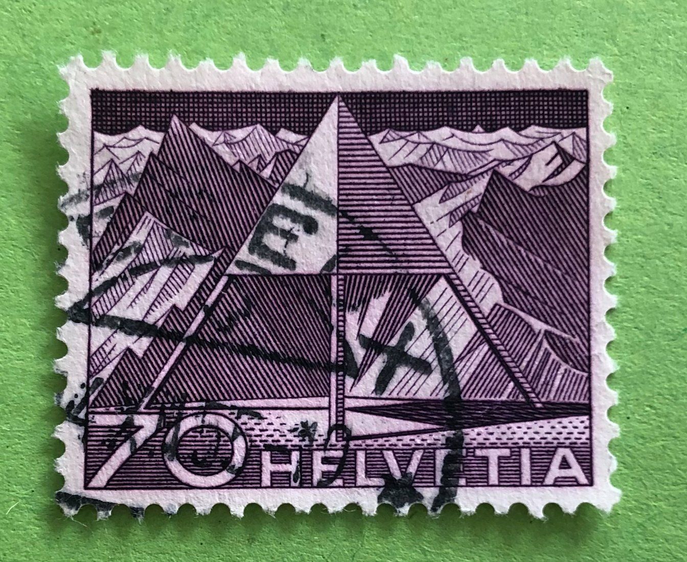 Tutti i francobolli: Nr.308 mit Stempel Triangulationspunkt Technik und Landschaf – Usato da Aarau venduto da Billa007