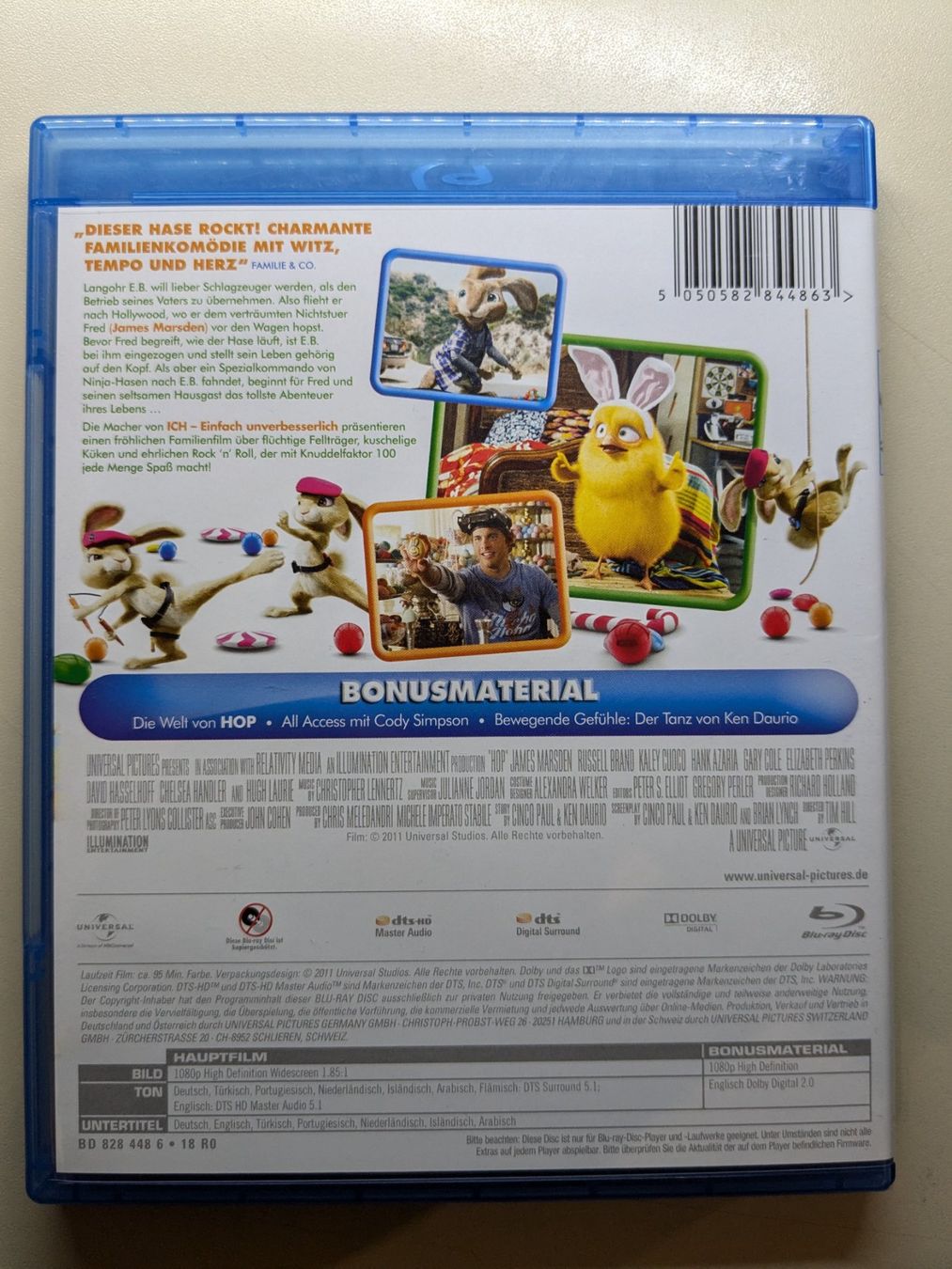 Alle DVDs: "Hop - Osterhase oder Superstar?" mit Kaley Cuoco [Blu-ray] – Gebraucht aus Port von gecotom 1