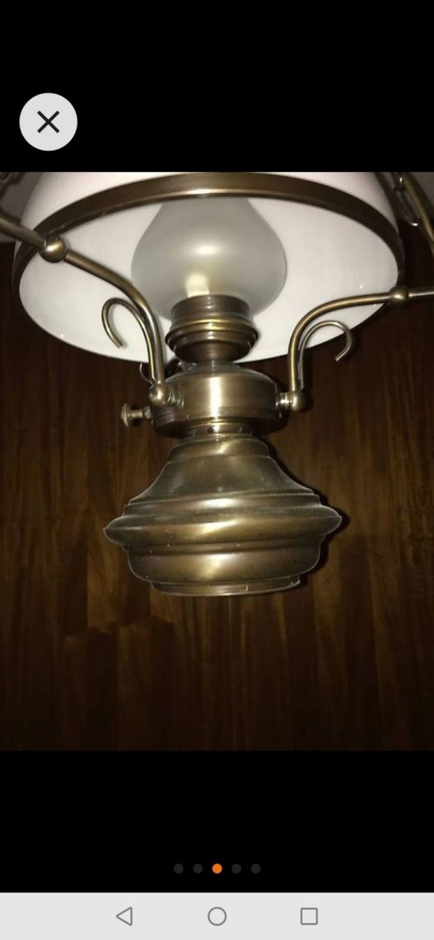 Lampadari & plafoniere: Hängelampe, Messing u. Glas, Top Zustand! – Usato da Rheinfelden venduto da Buddy53 3