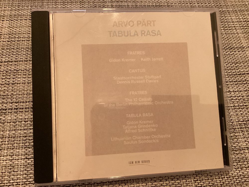 Arvo Pärt Tabula Rasa Kaufen auf Ricardo