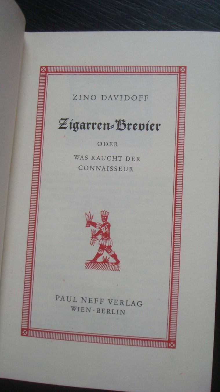 Libri: Zino Davidoff Zigarren-Brevier oder was raucht der Connaisse – Usato da Münchenstein venduto da Pesci6 1