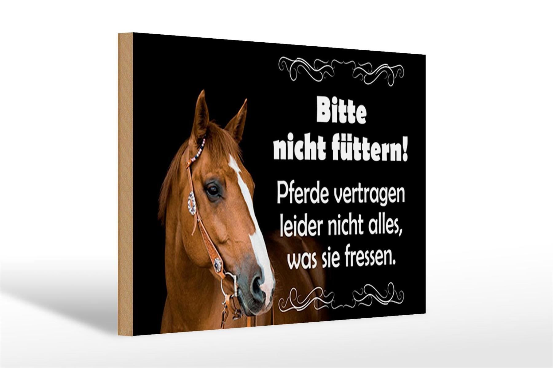 Schilder: Blechschild-PFERDE-BITTE NICHT FÜTTERN- – Neu und originalverpackt aus Rupperswil von big-one-sale 1